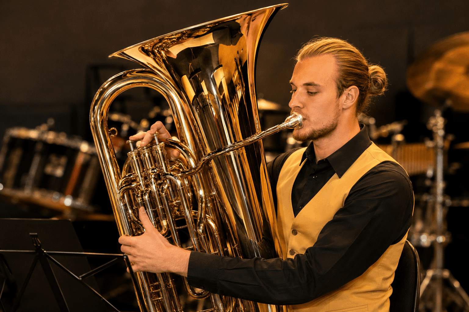 Animato-bas Geoffrey Raes geselecteerd voor de World Youth Brass Band!